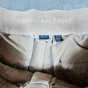 American Eagle Women 18 Super High Rise Wide Leg Baggy Pants Pleats Drape Hippie thumbnail 10