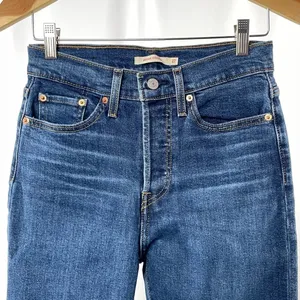 Levi’s Wedgie Straight Fit Jeans in Charleston Outlasted -‎ Dark Wash Size 27 thumbnail 6