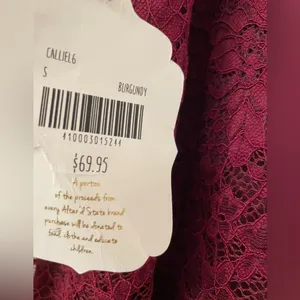 Altar’d State Halter Dress, Burgundy Size Small thumbnail 7