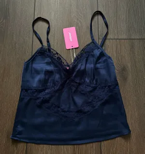 Edikted Lace and Satin Top thumbnail 1
