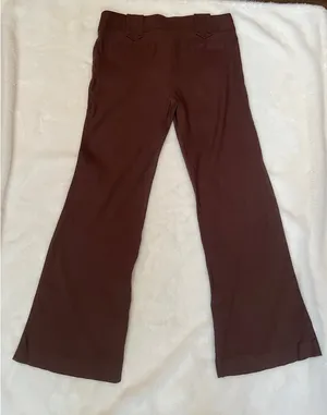 Bebe Brown Linen Pants size 8 thumbnail 4