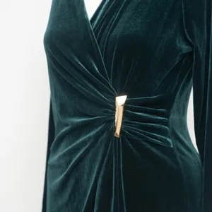 Calvin Klein. Lux Velvet Wrapped Dress‎ thumbnail 10