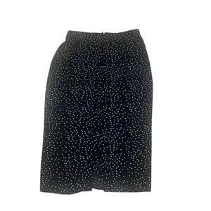 Zara Women's Black Polka Dot Midi Skirt Size Standard S Casual thumbnail 4