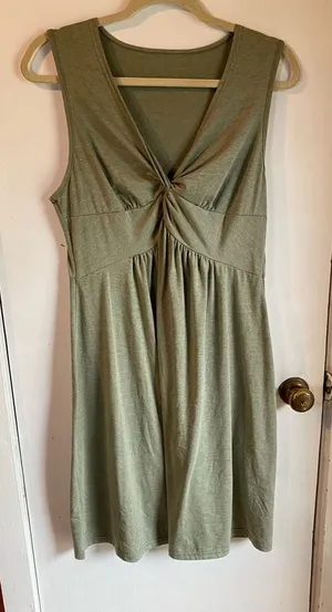 SHEIN Green Sleeveless Sweetheart Midi Sundress SZ XL thumbnail 1