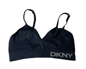 DKNY Black Wireless Seeamless Bralette No Padding Size Medium thumbnail 1