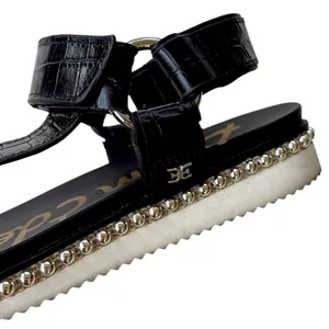 EUC Sam Edelman Leather Annalise Studded Sandals Black Size 6.5 thumbnail 4