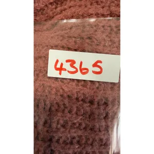 Free People Alpaca Blend V-Neck Cropped Sweater Rose Pink OB1010814 Small thumbnail 6