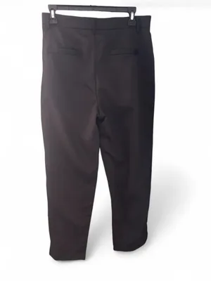 Women's Black Casual Cropped Pants Size L thumbnail 4