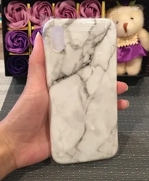 White iphone Xs max marble case thumbnail 2
