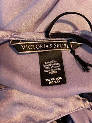 Victoria’s Secret XS Purple Satin Nightie Cami Slip Dress w/ Adjustable Straps thumbnail 3