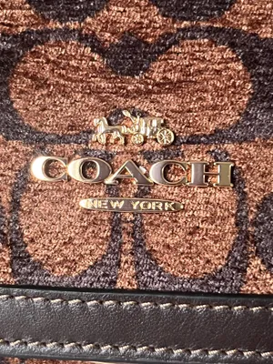 Coach Etta Small Flap Bag In Signature Chenille thumbnail 16