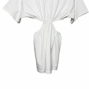 Free People FP Beach Women's XS Dandelion Mini‎ Dress Cutout White Short Sleeve Euro Summer thumbnail 6