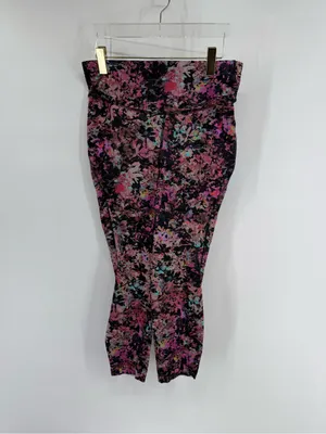 Lululemon Base Pace High-Rise Crop‎ 23" Stencil Blossom Red size 12 thumbnail 4