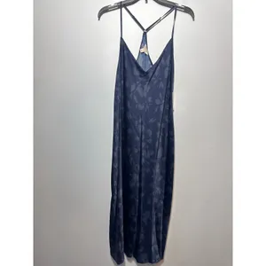 Brand New State of Day Women's Size XL Navy Blue Floral Sleeveless Dress thumbnail 2
