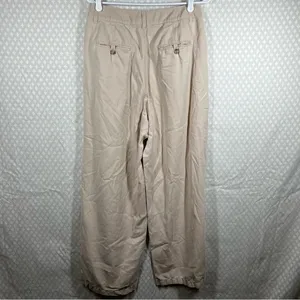 Madewell Sand Khaki Light Academia The Harlow Wide Leg‎ Trouser Pants thumbnail 5