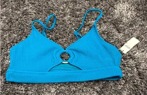 Aerie Teal Bikini Top thumbnail 1