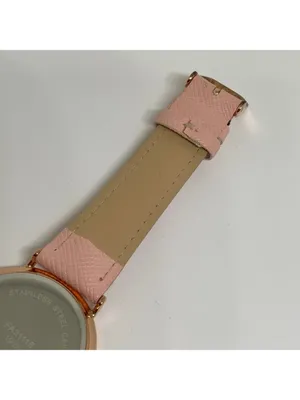 Cruise club rose gold tone women’s watch 36mm quartz analog rhinestone running thumbnail 7