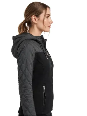 Spyder Black Quilted Lightweight Hooded Unisex Jacket Size SP thumbnail 5