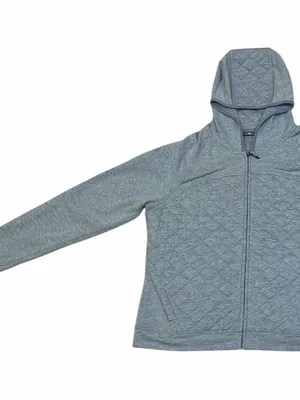 The North Face Quilted Zip Up Hoodie Jacket Grey Athleisure Layer XL Gorpcore thumbnail 5