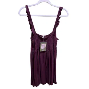 Juicy Couture Large Tank Women's Size 90's Y2K Ruffle Fairycore Whimsycore NWT thumbnail 5