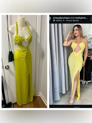 Chartreuse green strappy maxi dress thumbnail 2