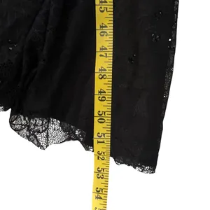 Rachel Allan Womens Lace Beaded Maxi Skirt Size 4 Black Whimisigoth Witchy Prom thumbnail 12
