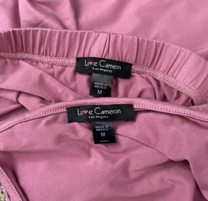 Love Cameron - Rose Pink Ruched Tank & Lounge Shorts Set thumbnail 7