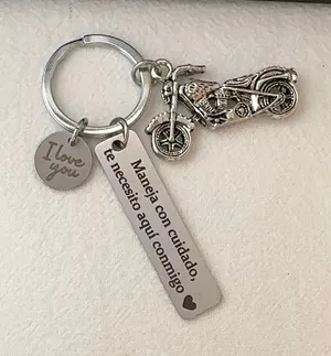 Motorcycle Keychain Charm for Men Women Car Keychain Key Ring Bag Charm thumbnail 1