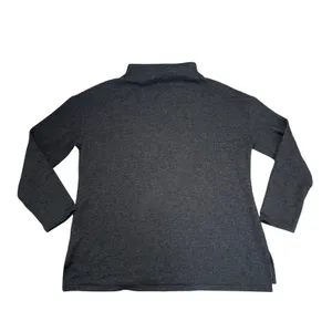 Free Fly Mock Neck Pullover Women Large Charcoal Gray Excellent Bamboo Fleece thumbnail 4