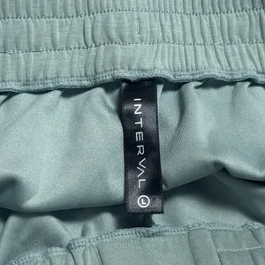 Interval Sage Green Shorts Cozy Soft Athletic Athleisure Stretch Comfort L thumbnail 7