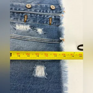 KANCAN “Sawyer” Blue Jean Distressed Cropped Denim Jacket, XL‎ 617 thumbnail 9