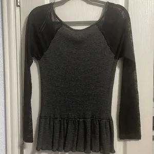 💥LAST CHANCE💥 Free People Black Lace Long Sleeve thumbnail 4
