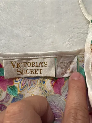 Victoria's Secret size medium Multicolor Floral Chemise lingerie one piece gold thumbnail 2