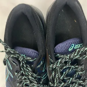 ASICS Gel-Fuji Trabuco 6 Black and Blue Running Shoes woman’s size 7 1/2 thumbnail 3