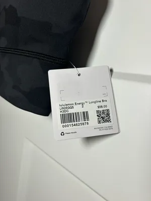 Lululemon Size 2  energy bra - Black Camo thumbnail 4