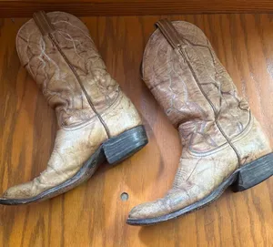Vintage Tony Lama Tan Leather Women’s Size 7 thumbnail 1