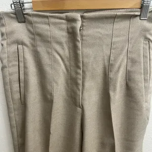 Zara Light Gray High-Waist Trousers thumbnail 5