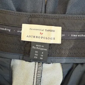 Anthropologie THE ESSENTIAL TAPERED WIDE LEG PANTS BY NAVY SIZE 6 thumbnail 5