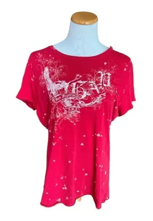 Womens Vintage Gap Established Splatter Graphic Tee Shirt - Sz XL thumbnail 1