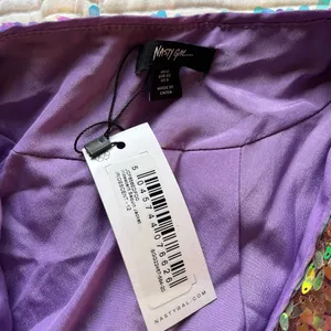 Nasty Gal Iridescent Sequin Jacket thumbnail 6
