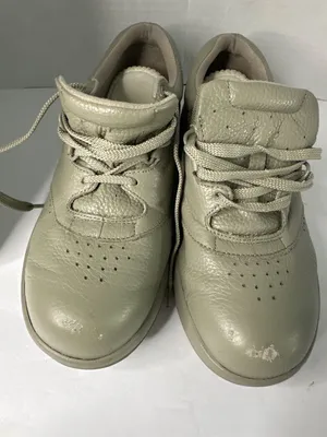 P.W. Minor Womens 8 Khaki Leather Walking Shoes Orthopedic Comfort USA Lace Up thumbnail 6