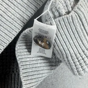 Lunya Good In Bed Organic Cotton Silk Waffle Knit Henley Sweater Grey XS/S thumbnail 8