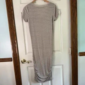 Prana Striped T-Shirt Dress Casual V-Neck Short Sleeve Comfortable‎ XS thumbnail 10