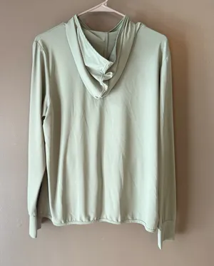 Zip Up Hoodie Lightweight Green Size 3X thumbnail 2