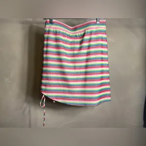 Target Pride Women's Asymmetrical Rainbow Striped Pull On Casual Mini Skirt|Sz:M thumbnail 4