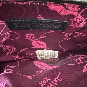 Betsey Johnson Black and White Shoulder Bag thumbnail 11