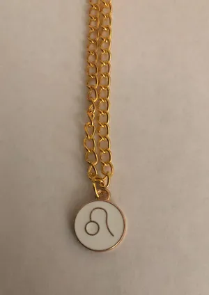 Leo Zodiac Sign Pendant Necklace thumbnail 1