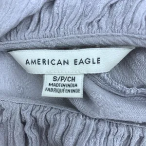 American Eagle Boho Floral Embroidered Crop Top Smocked S Coastal Cottagecore thumbnail 12