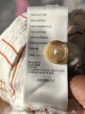 Maeve Anthropologie Cotton Tunic Tank Blouse Striped Peplum Swing Rust Coastal M thumbnail 9