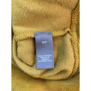 Aerie Soft‎ Velour Sweatshirt Women XS Mustard Yellow Oversized Cozy Top Comfy thumbnail 4
